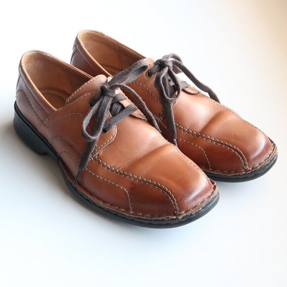 Clarks Caramel Brown Leather Lace-up Men\'s Shoes Size 9.5 main image 10